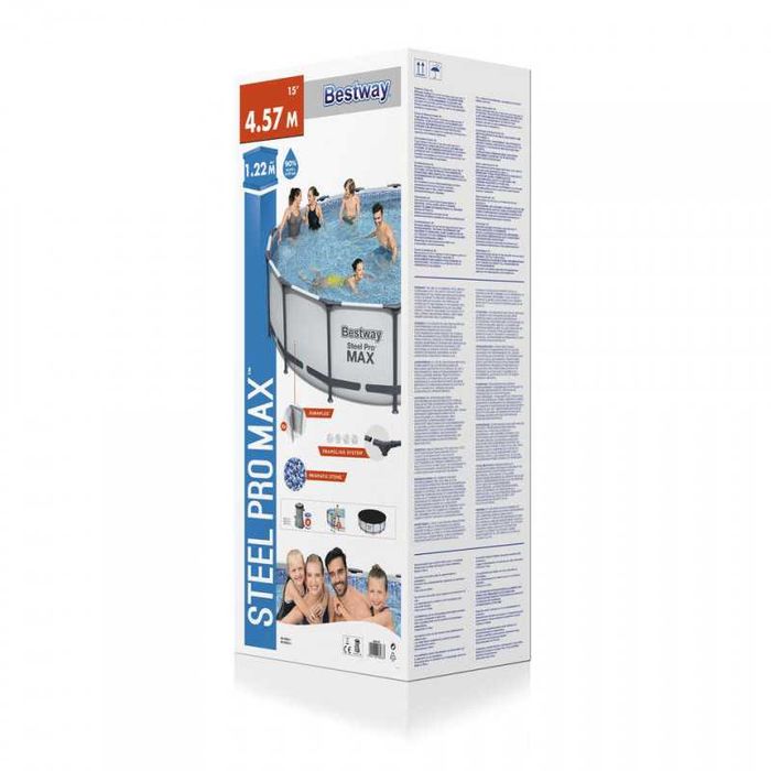 Piscina BESTWAY ROUND STEEL Pro Max com 457X122 CM