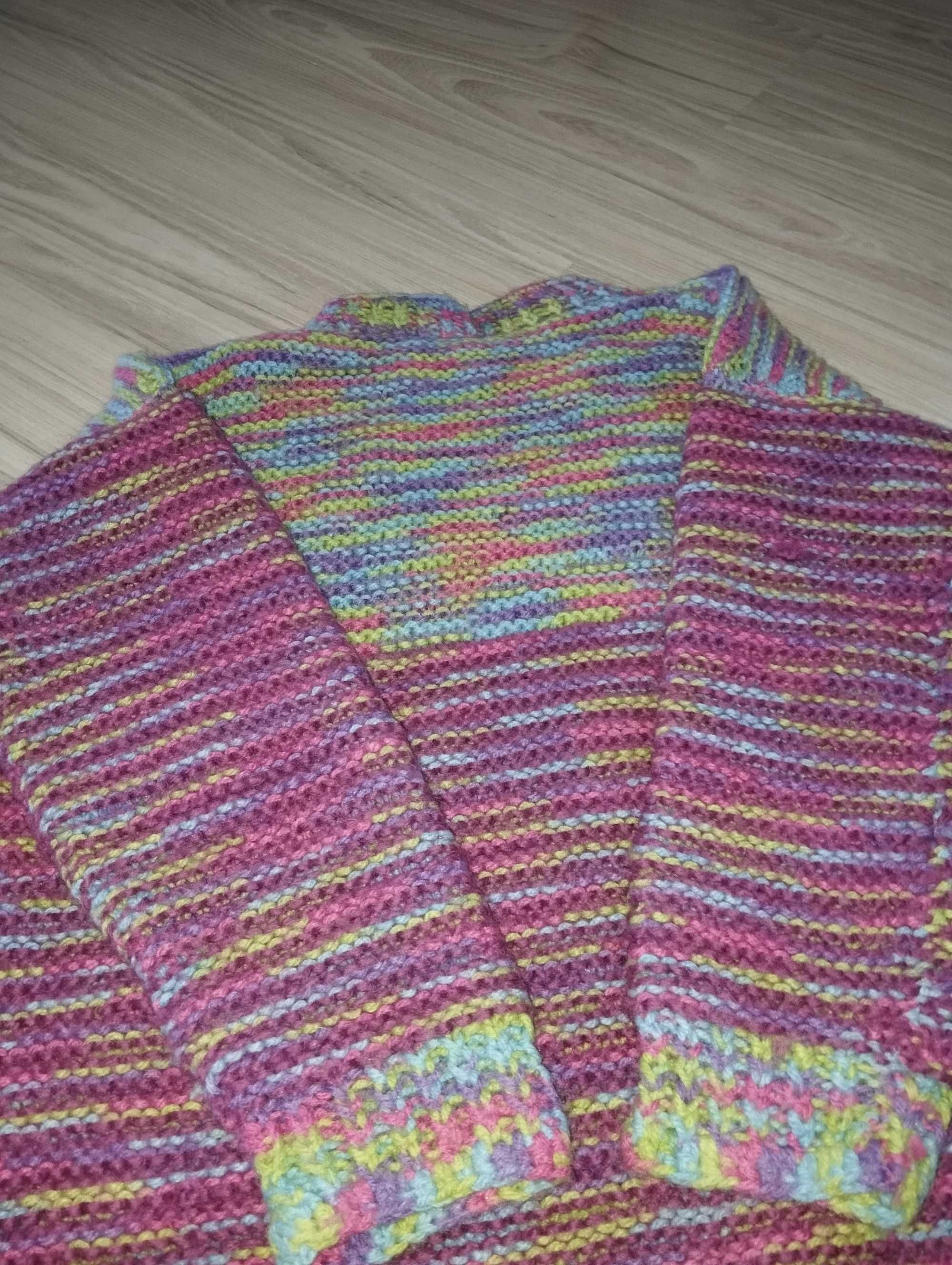 Wool handmade Sweter górki 100% wełna ręcznie robiony. M/L