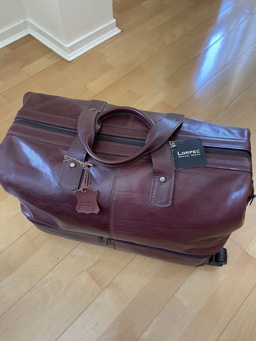 Mala de viagem de cabine em pele