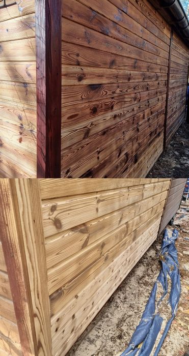 Piaskowanie drewna Impregnacja Malowanie