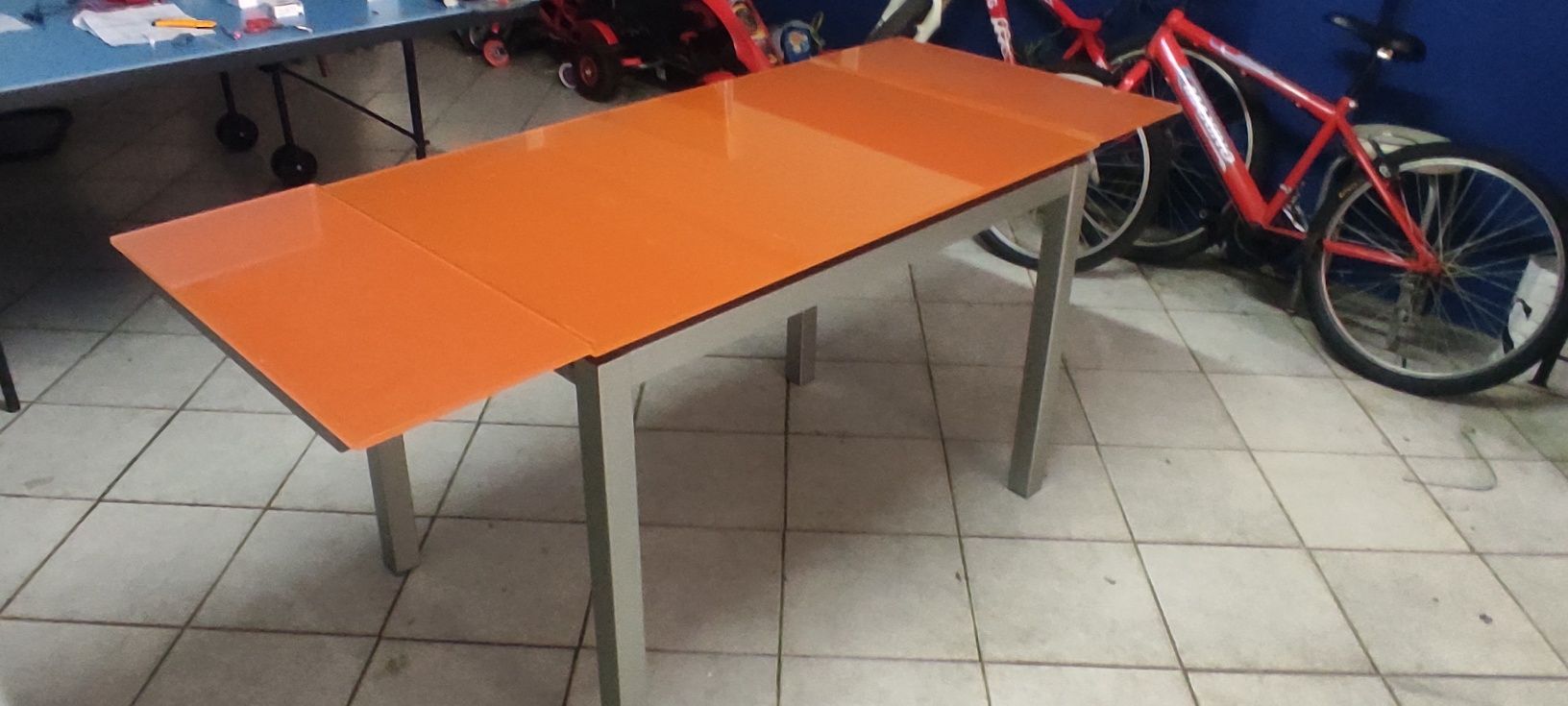 Mesa de cozinha estensivel vidro temperado
