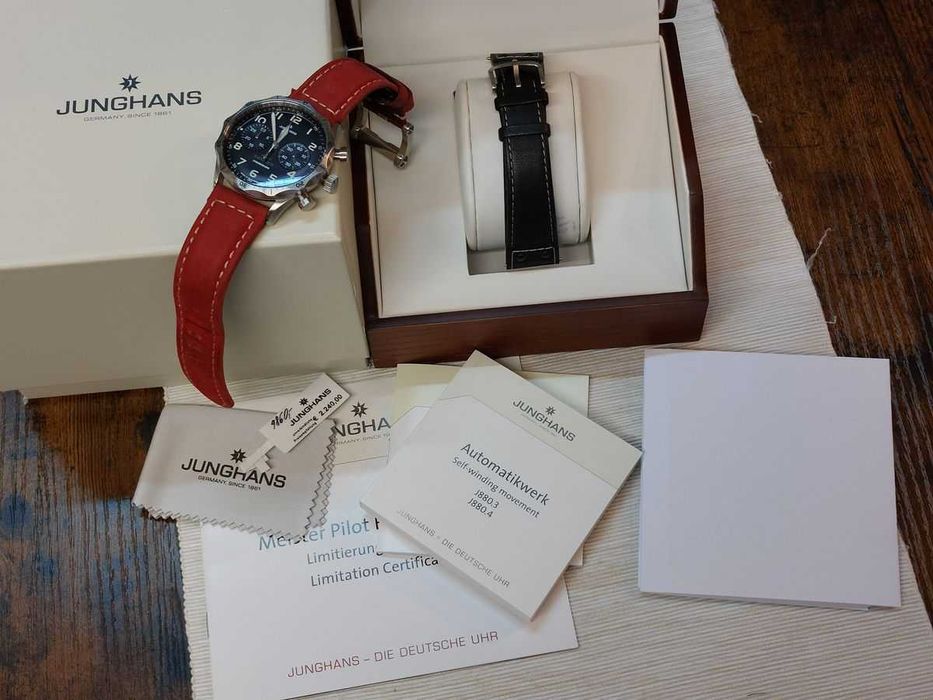 ZEGAREK MĘSKI Junghans Meister Pilot Chrono Event 2015 Limited Edition