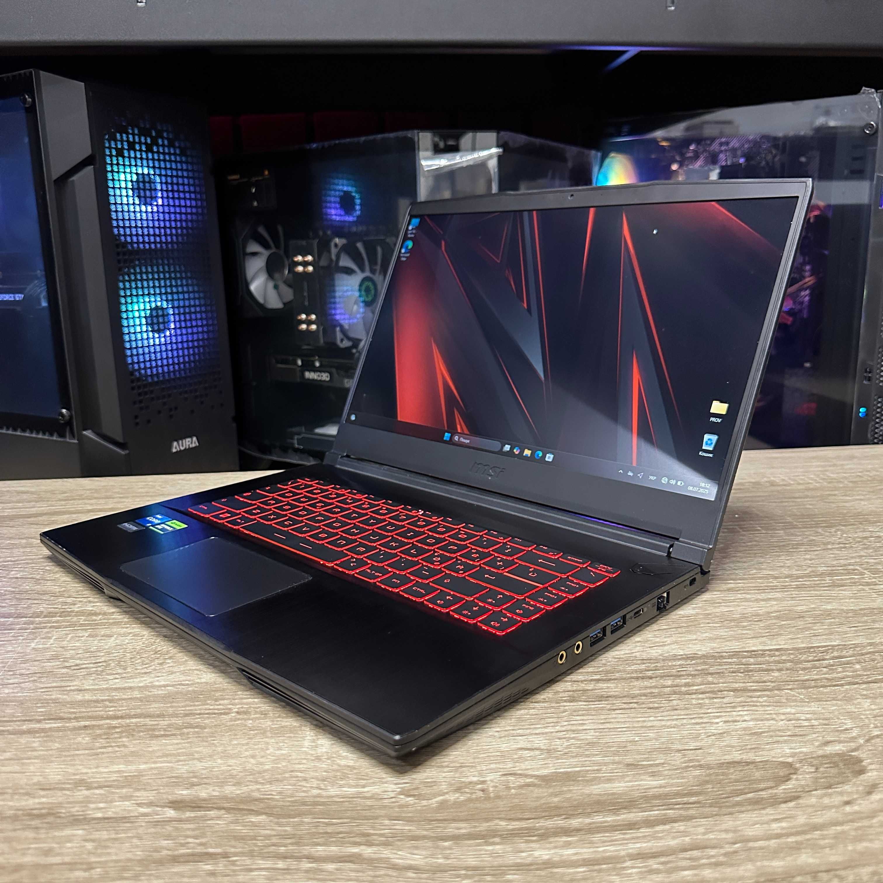 Ноутбук MSI GF63 144Гц i7-12650H/16Gb/1Tb SSD/RTX4050-6Gb ГАРАНТІЯ