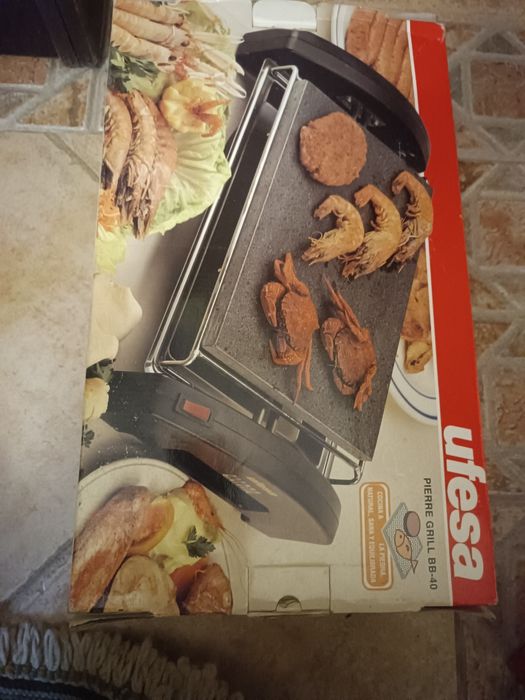 Pedra para grelhar elétrica