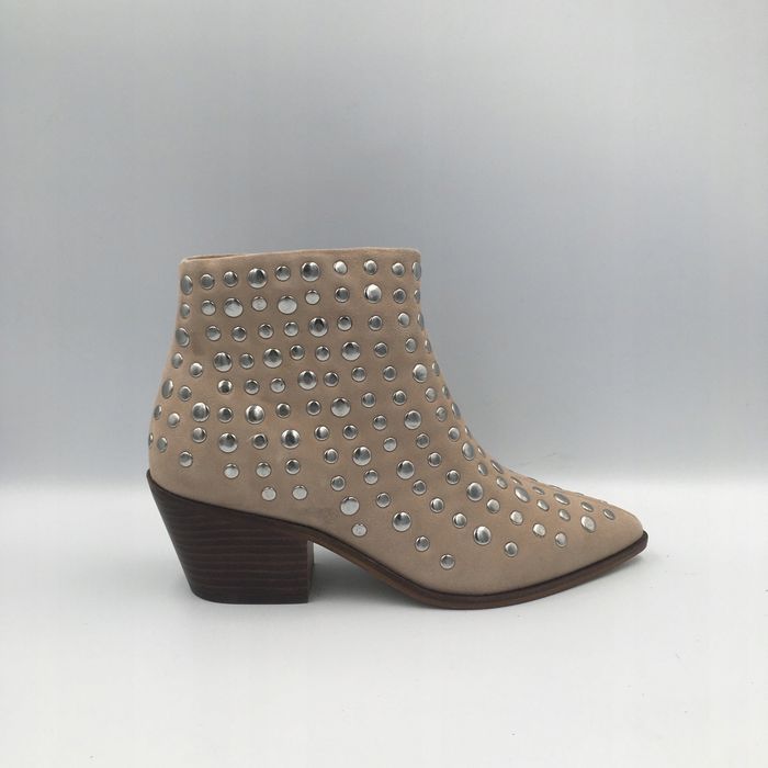 Buty damskie botki beż zamsz Copenhagen Shoes roz 37