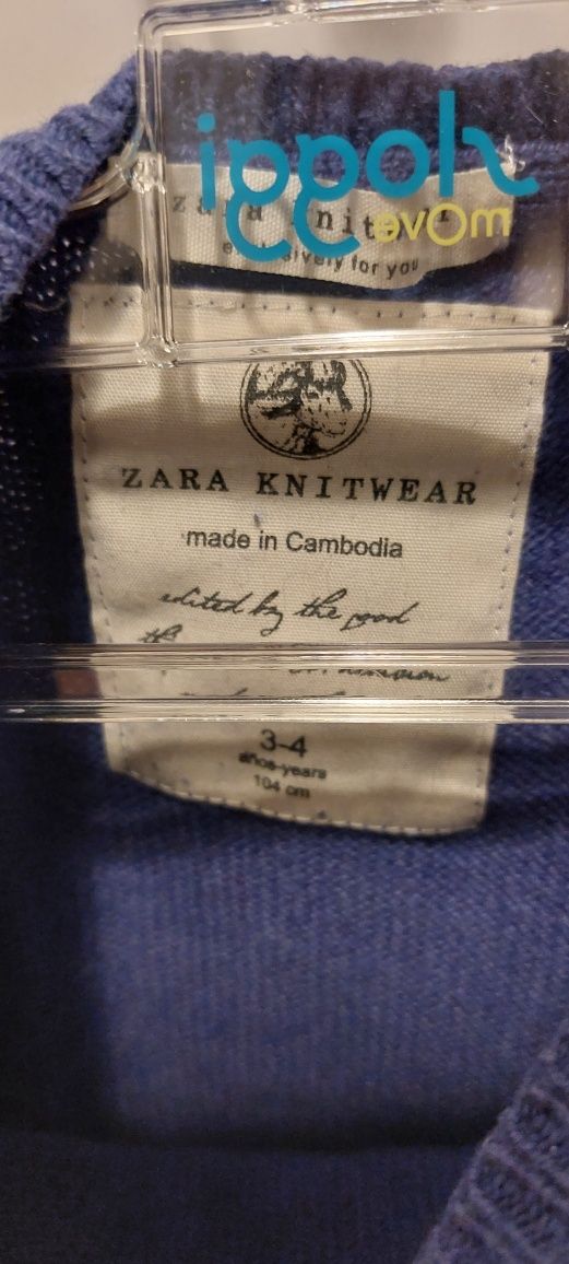Fioletowy sweterek Zara 104