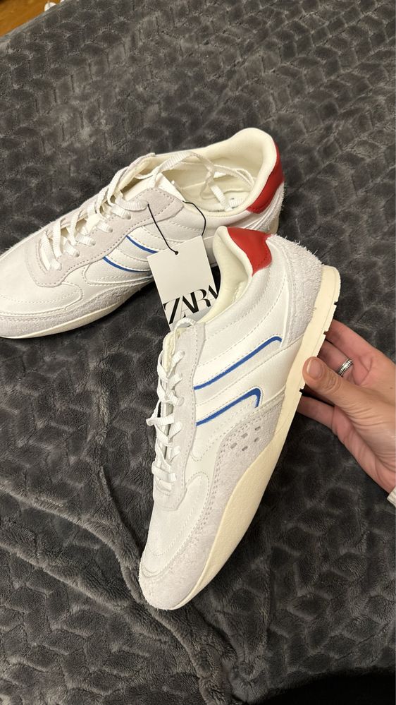 Кросівки zara розмір 39 шкіряні
