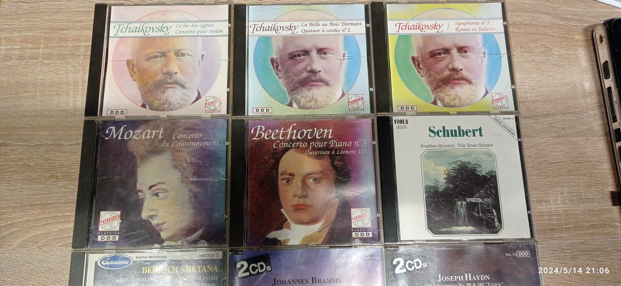 Tchaikovsky, Beethoven, Mozart, inne CD zestaw 12 płyt