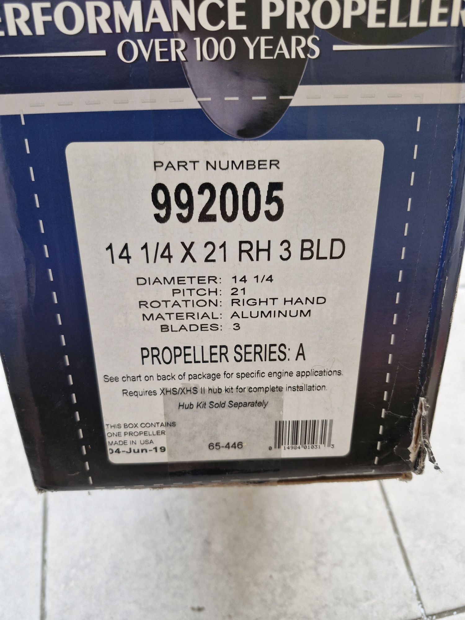 Винт гребной Michigan Vortex 14 1/4×21 RH 3BLD