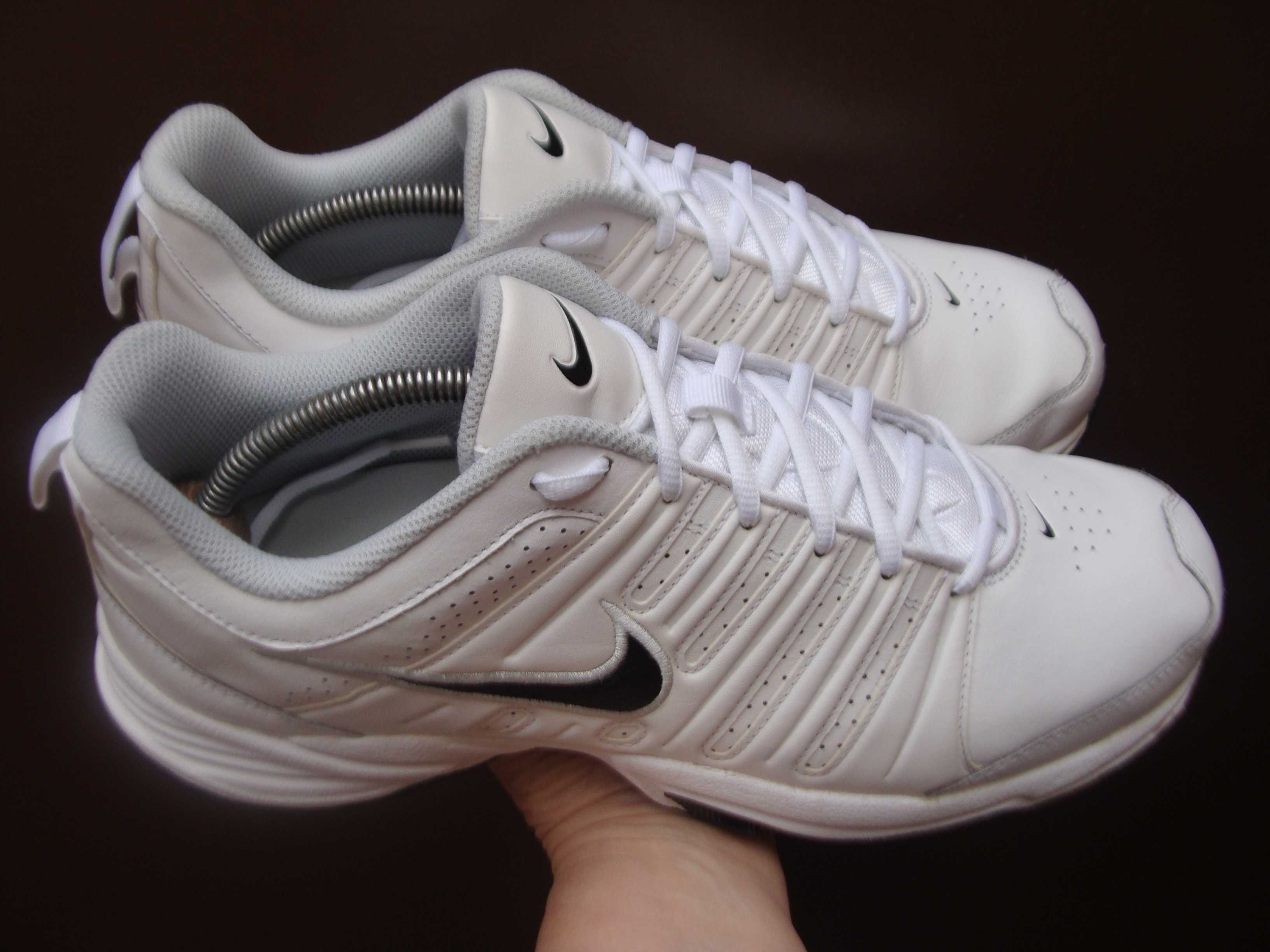 44.5/28.5 см Nike T-Lite X кроссовки кожаные белые оригинал