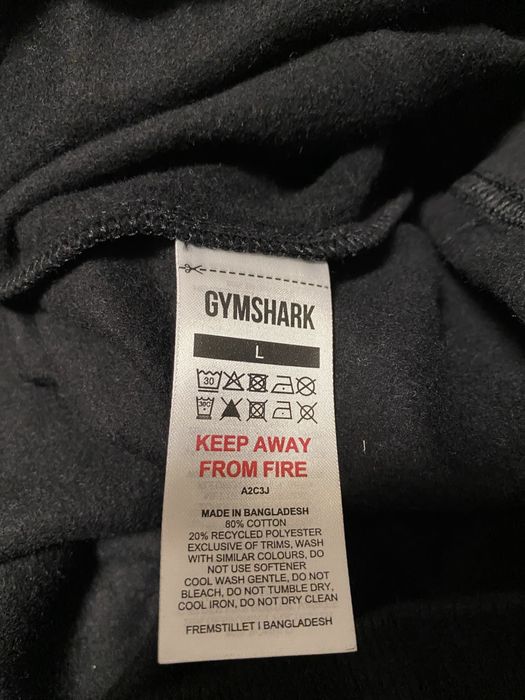 Оригінальний світшот від Gymshark, чорний світштот