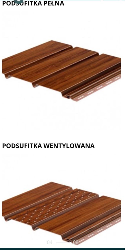 podsufitka podbitka pcv listwy