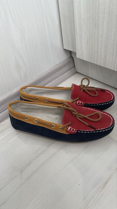 Шкіряні нові мокасини натуральна замша кросівки туфлі анатомічні