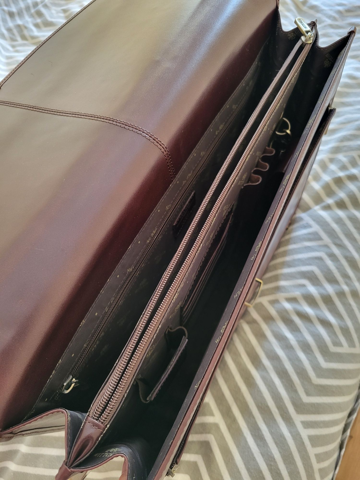 Teczka Wittchen męska ciemny brąz aktówka laptop