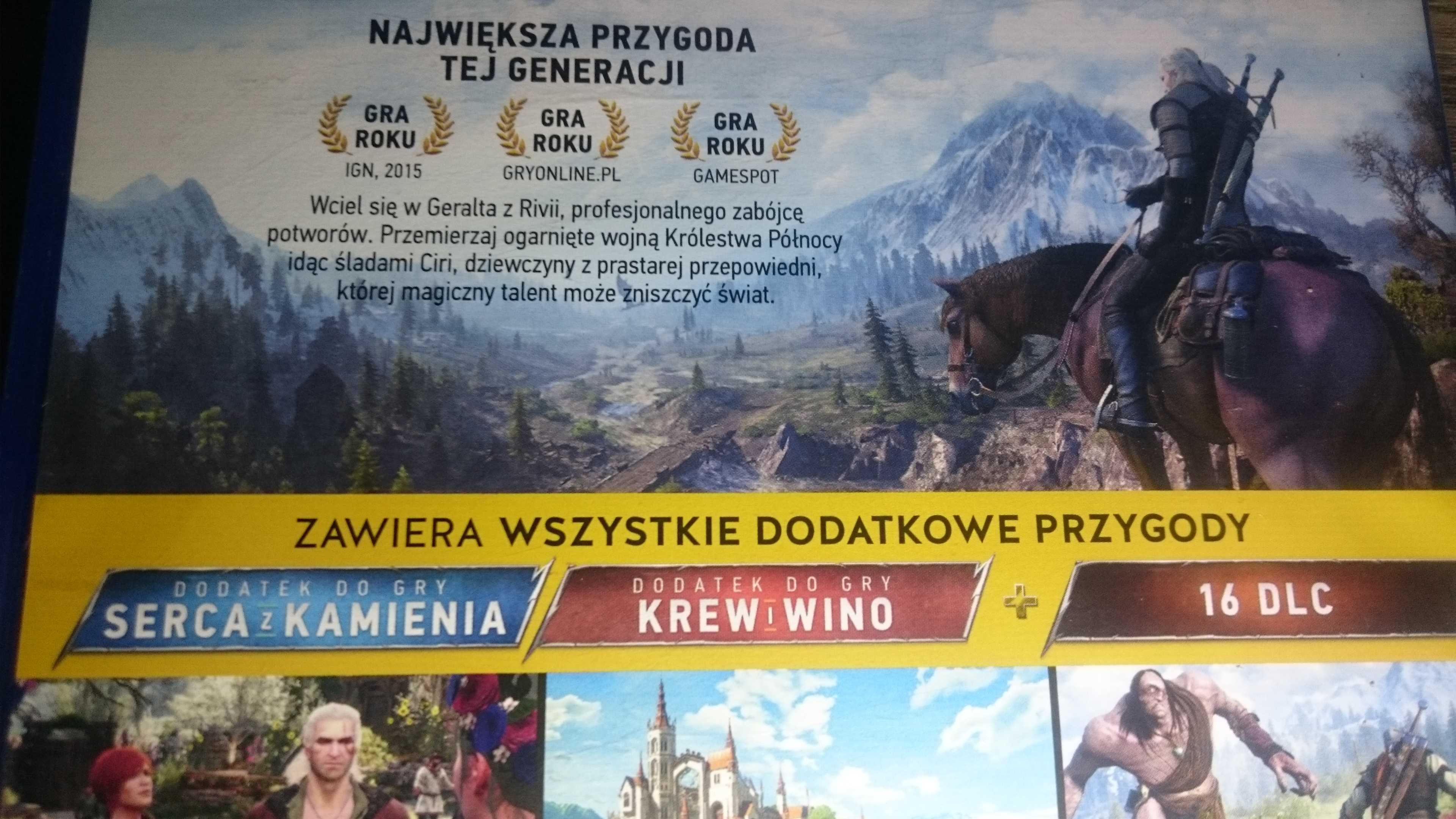 Wiedźmin 3 Edycja Gry Roku ps4 playstation 4 skyrim assassin far cry