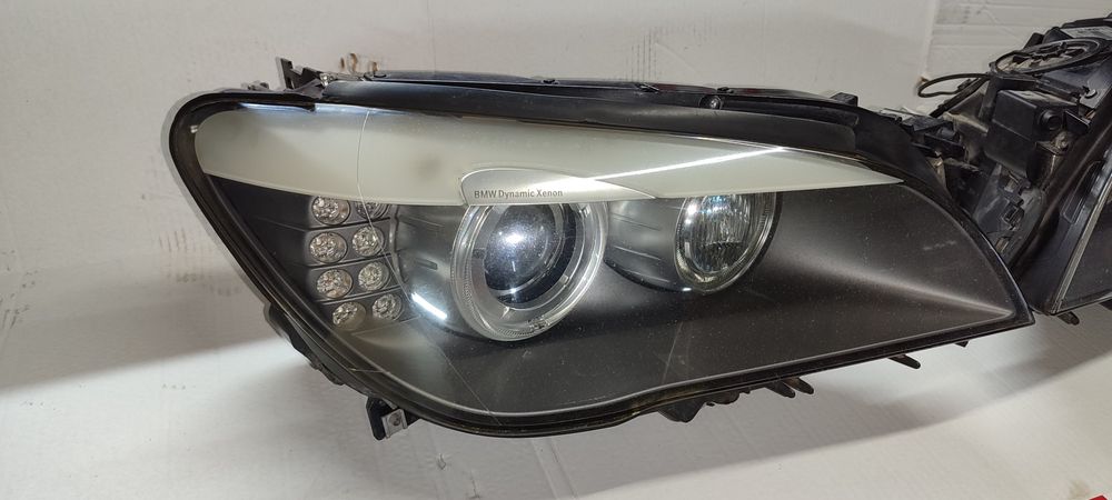 Lampy przód lewa prawa Bmw 7 F01 F02 2008 - 2015 Bi Xenon Led Skrętny