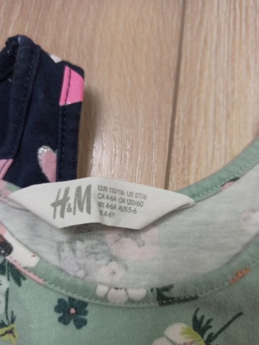 Zestaw 6x sukienka letnia rozmiar 110-116 H&M