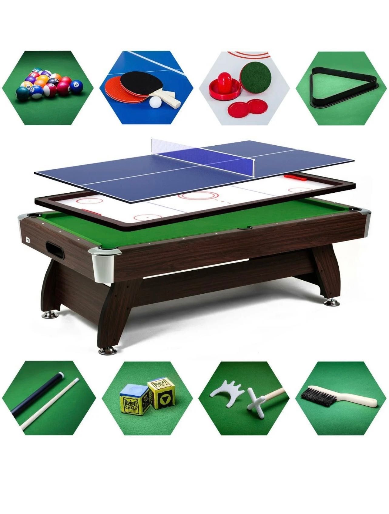 Stół Bilardowy Spływowy Vip Extra 9 Ft Ping-Pong Cymbergaj