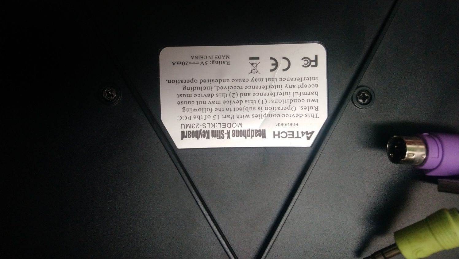 Клавіатура A4-tech KL-23MU (PS/2)