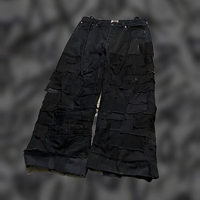 Штани пач ворк опиум дистресс distressed opium denim patch work