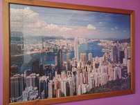 Quadro puzzle Hong Kong emuldurado