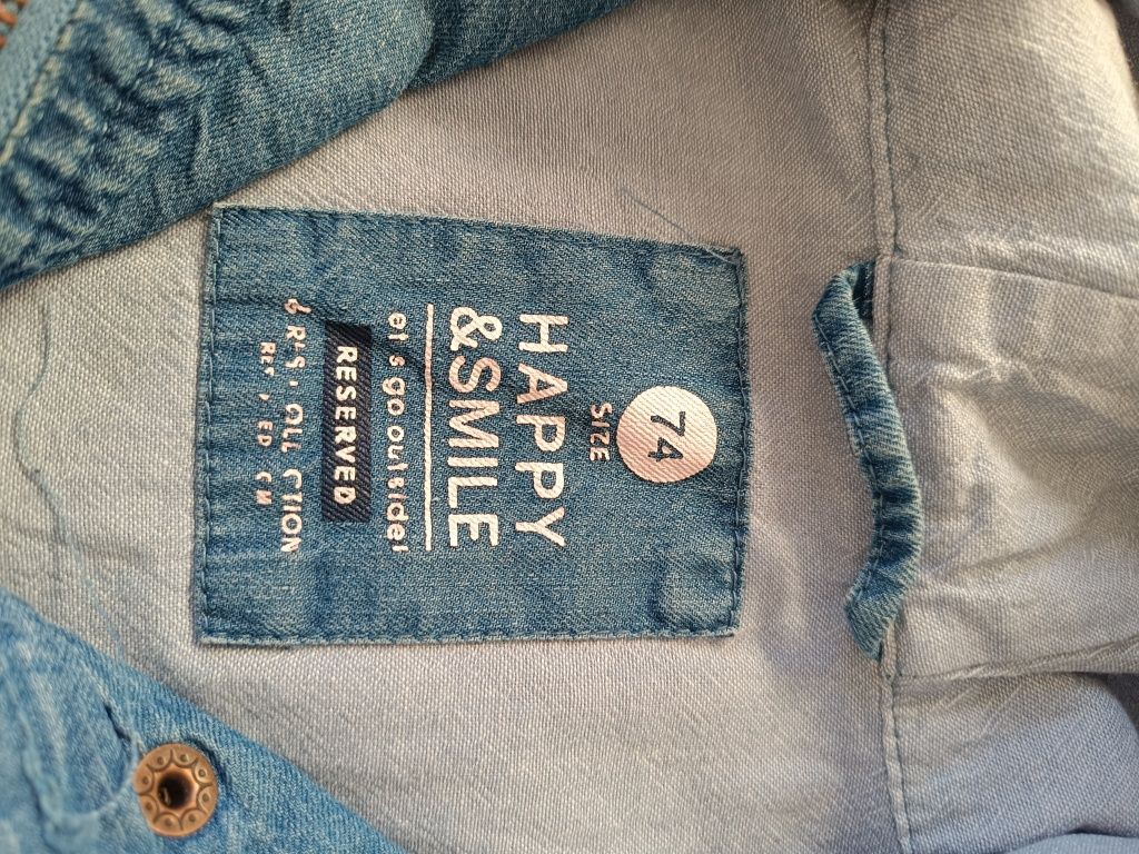 Kurtka niemowlęca r. 74 jeans , dziewczęca Reserved