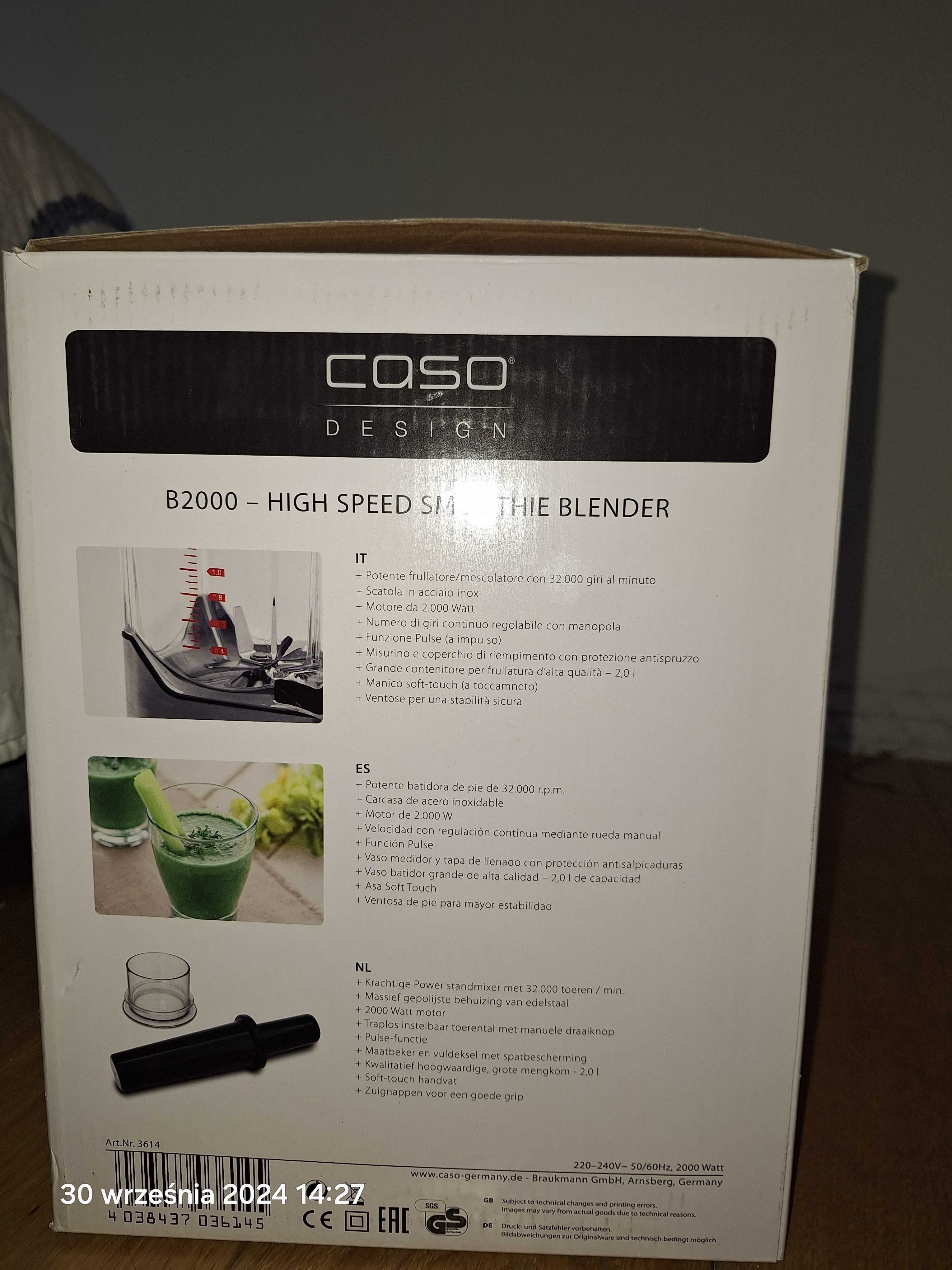 Blender Caso design wysokoobrotowy