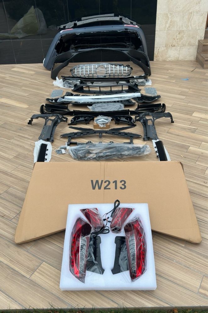 Рестайлинг E53 E63 2021+ AMG для Mercedes E W213 2016+ обвес фары