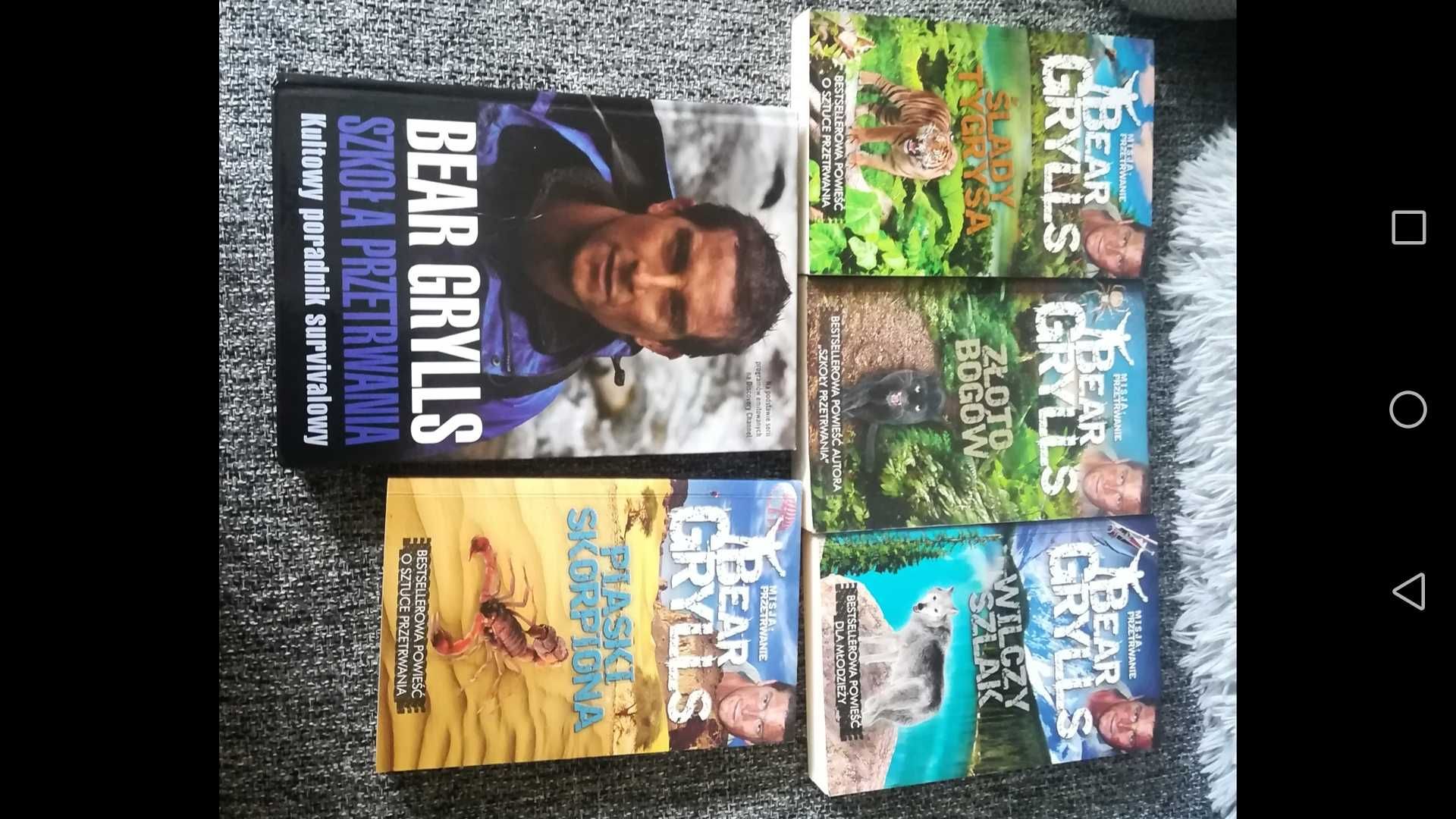 Pięć książek Bear Grylls Poradnik survivalowy i inne