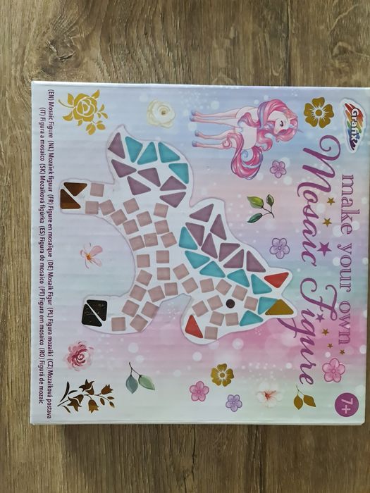 Zestaw "Magiczna Figura" mozaika do naklejania Jednorożec, nowy zestaw