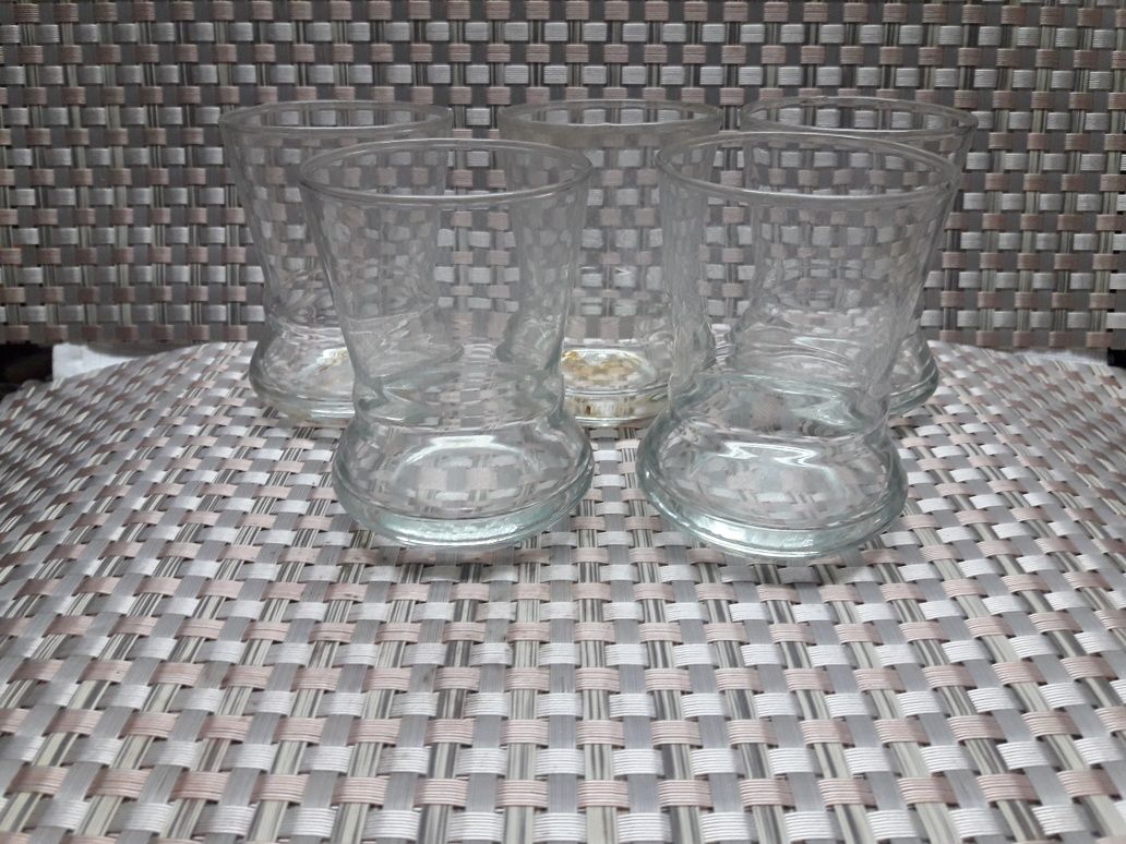 Szklane szklanki 5 sztuk