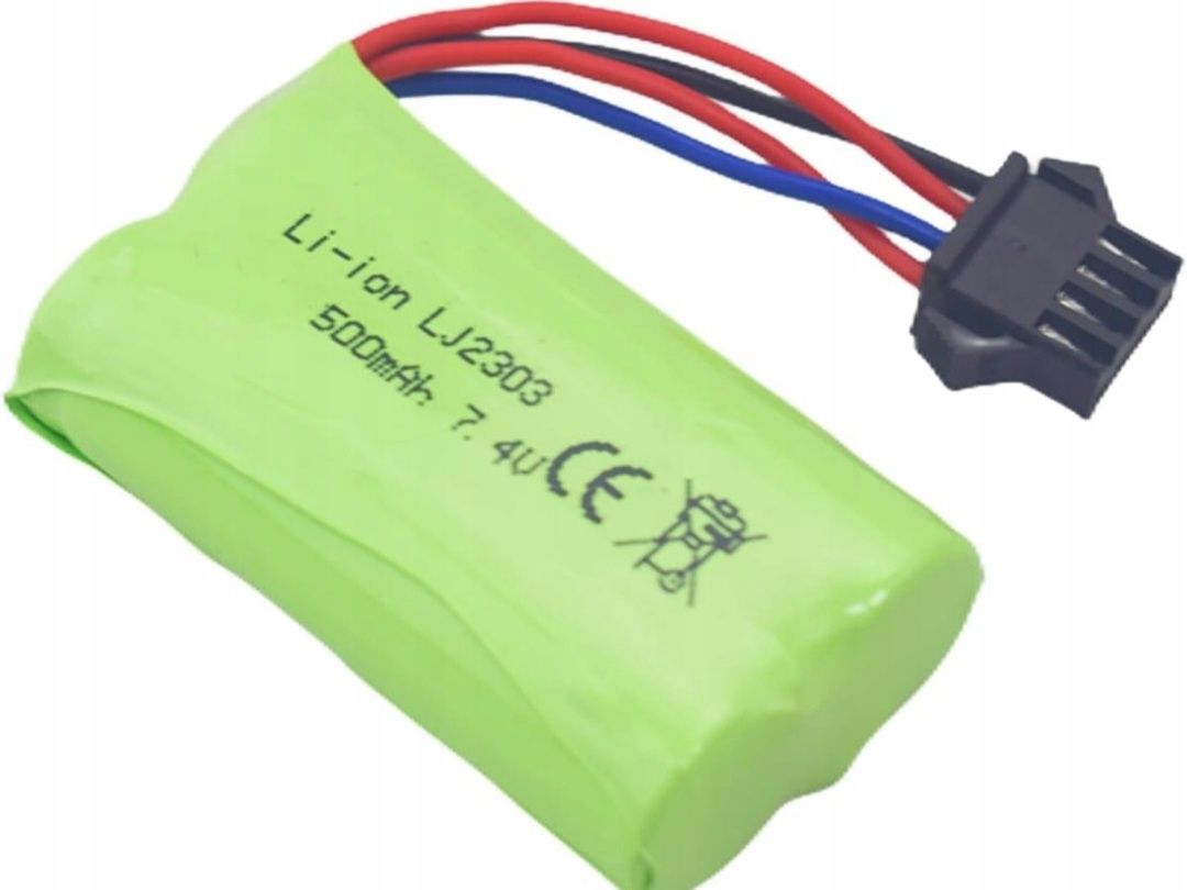 Szybka bateria litowa 7,4 V 500 mAh do łodzi RC i samochodów