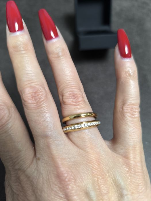 Стильна каблучка Dyrberg/Kern – Tiva Rosegold Crystal.