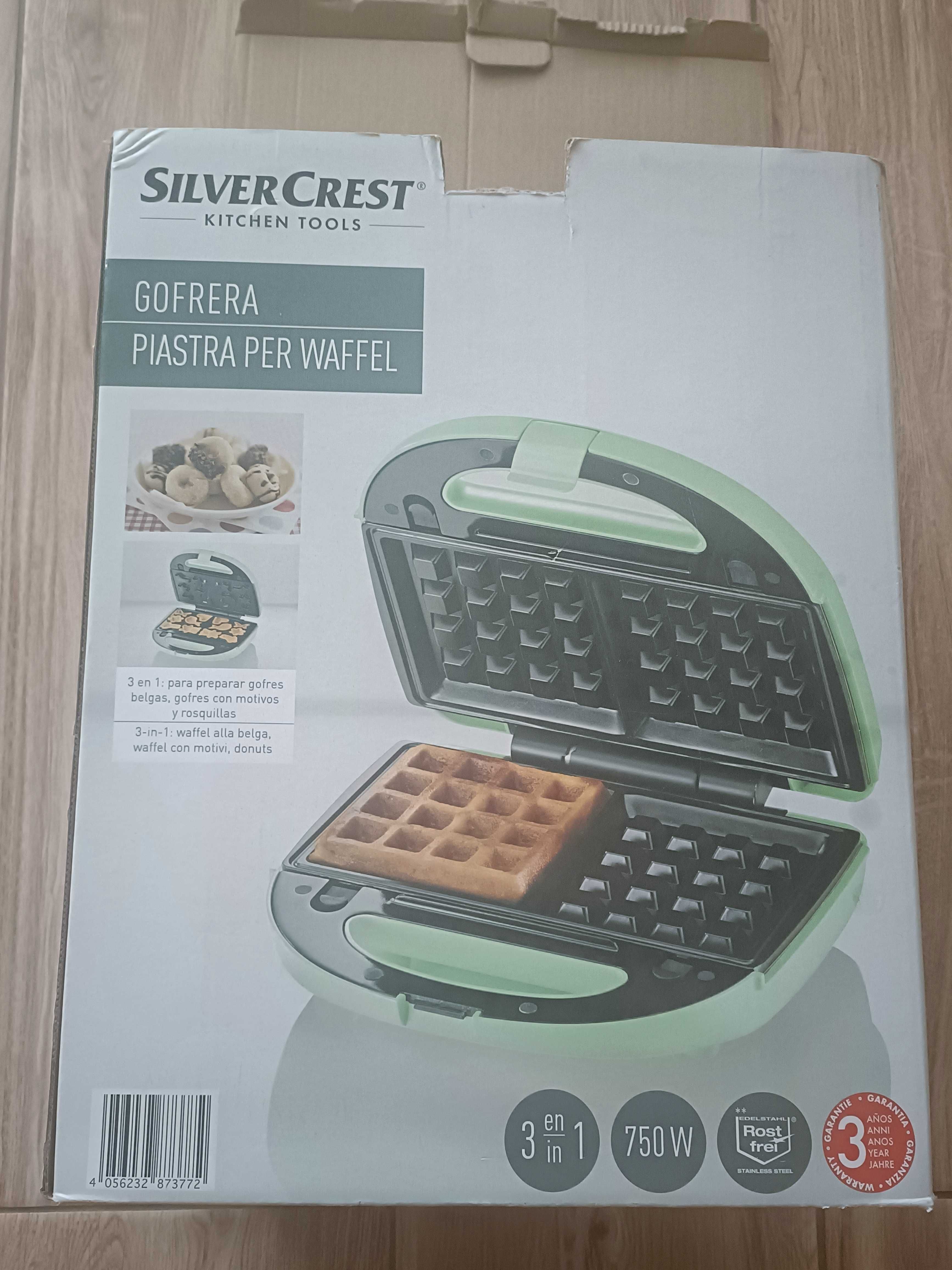 Gofrownica jak nowa z wymiennymi wkładkami SILVERCREST® KITCHEN TOOLS