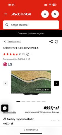 Telewizor LG OLED55B9SLA