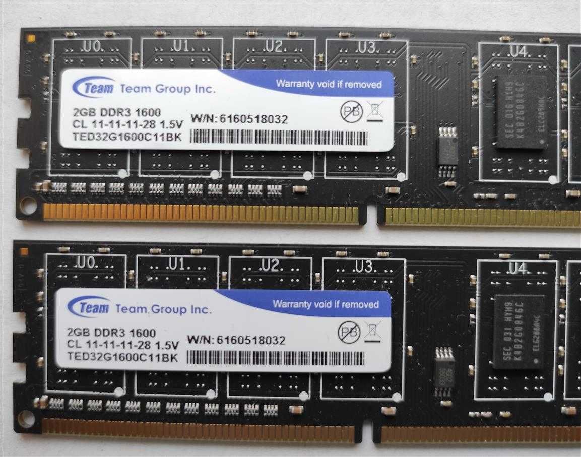 классная память DDR3 2GB Team 1600MHz, чипы Samsung, есть тесты