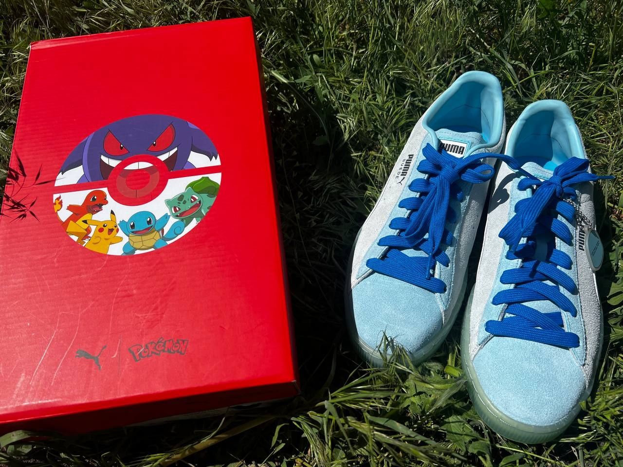 Кросiвки чоловiчi Puma Pokémon X Suede Light Blue 387326-01