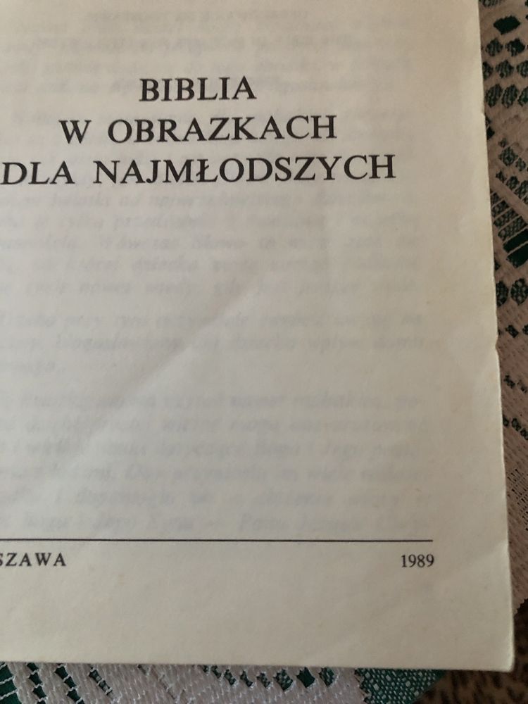 Biblia dla najmlodszych z 1989 r
