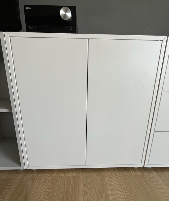 Modulo com 2 portas e 1 prateleira branco