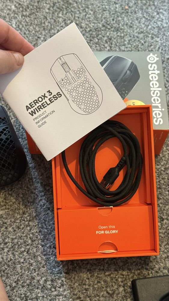 Mysz gamingowa bezprzewodowa Steelseries Aerox 3 Wireless czarna