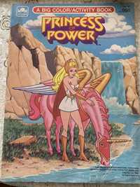 Livro pintar colorir Princess of Power She-Ra Mattel 1986