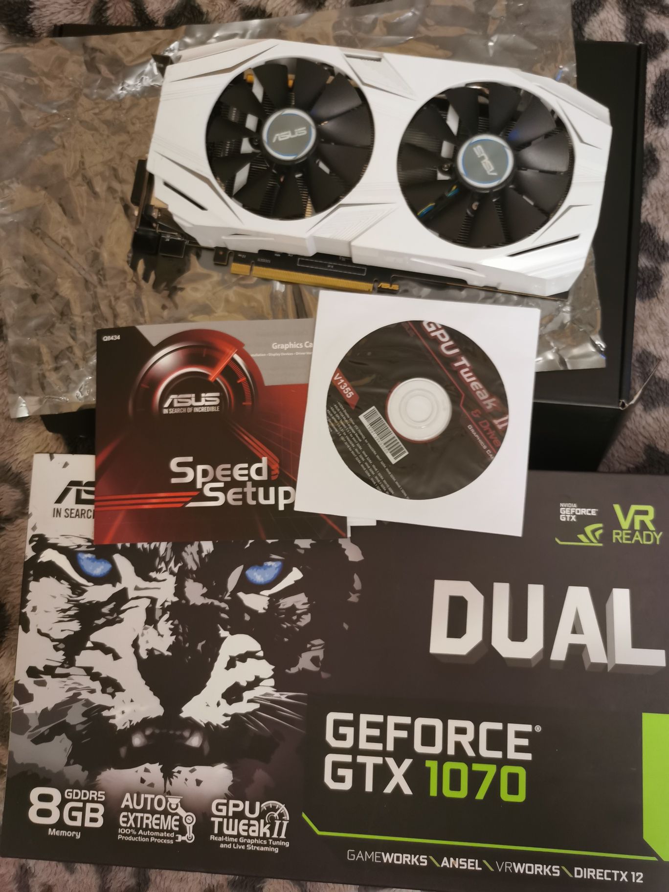 Видеокарта ASUS DUAL GeForce GTX 1070 8Gb