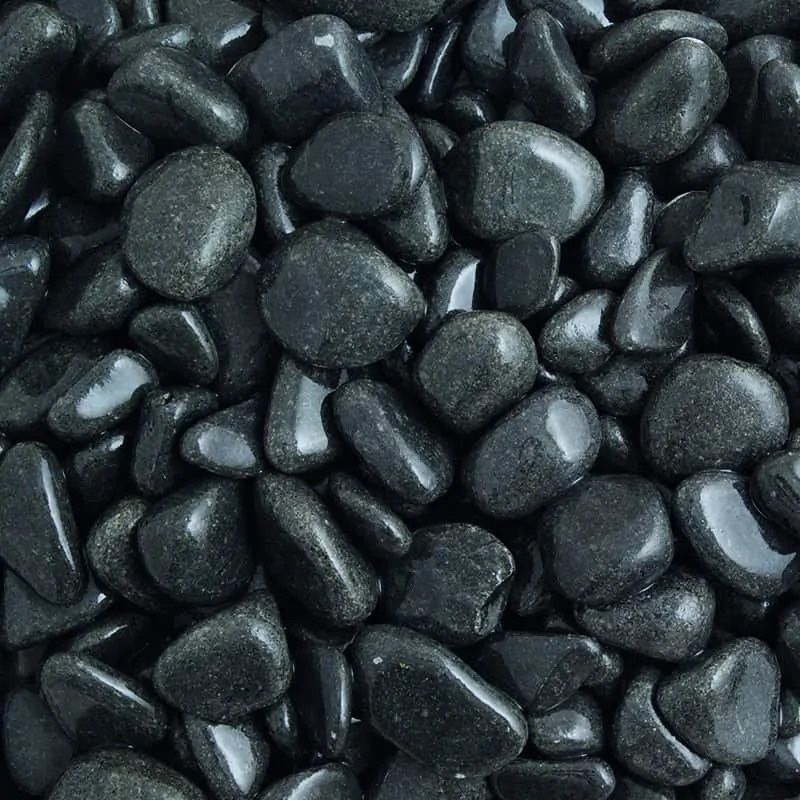 CZARNY OTOCZAK POLEROWANY Kamień Akwarium Masażu Nero Polished Stone