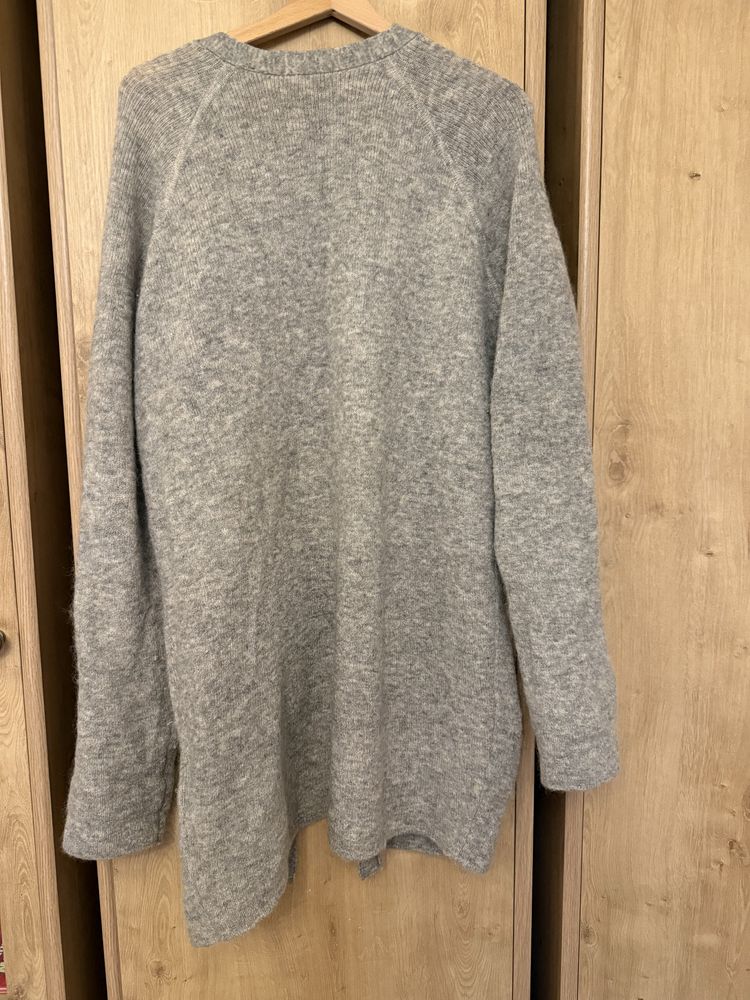 Szary moherowy kardigan M/L