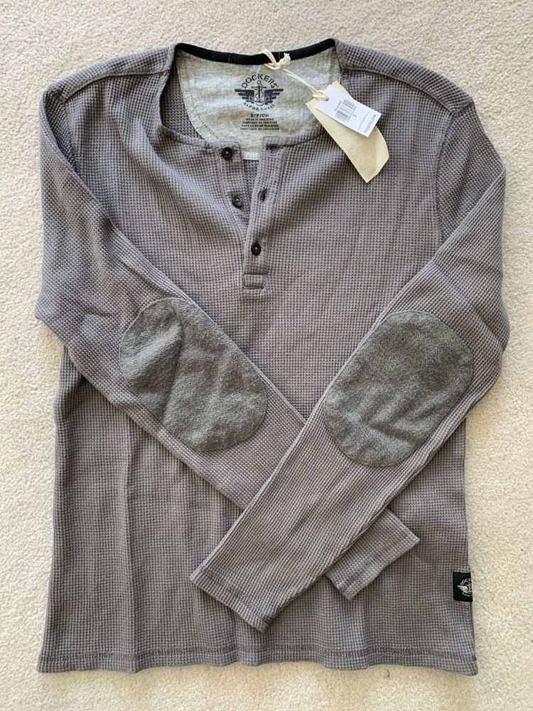 Camisa / Henley shirt Dockers , cinza tam S - nova