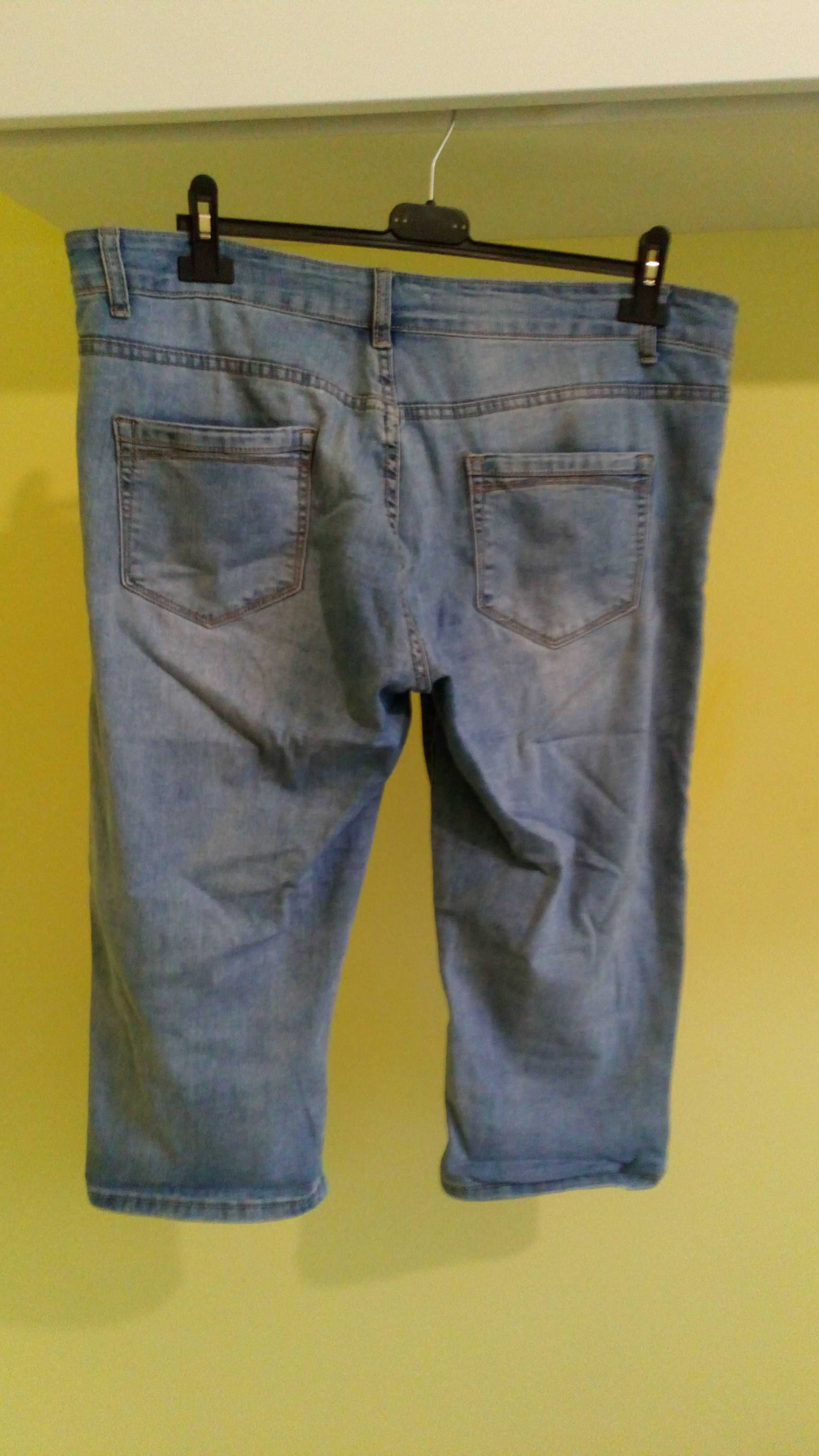 Spodnie rybaczki jeansowe, r. L / XL