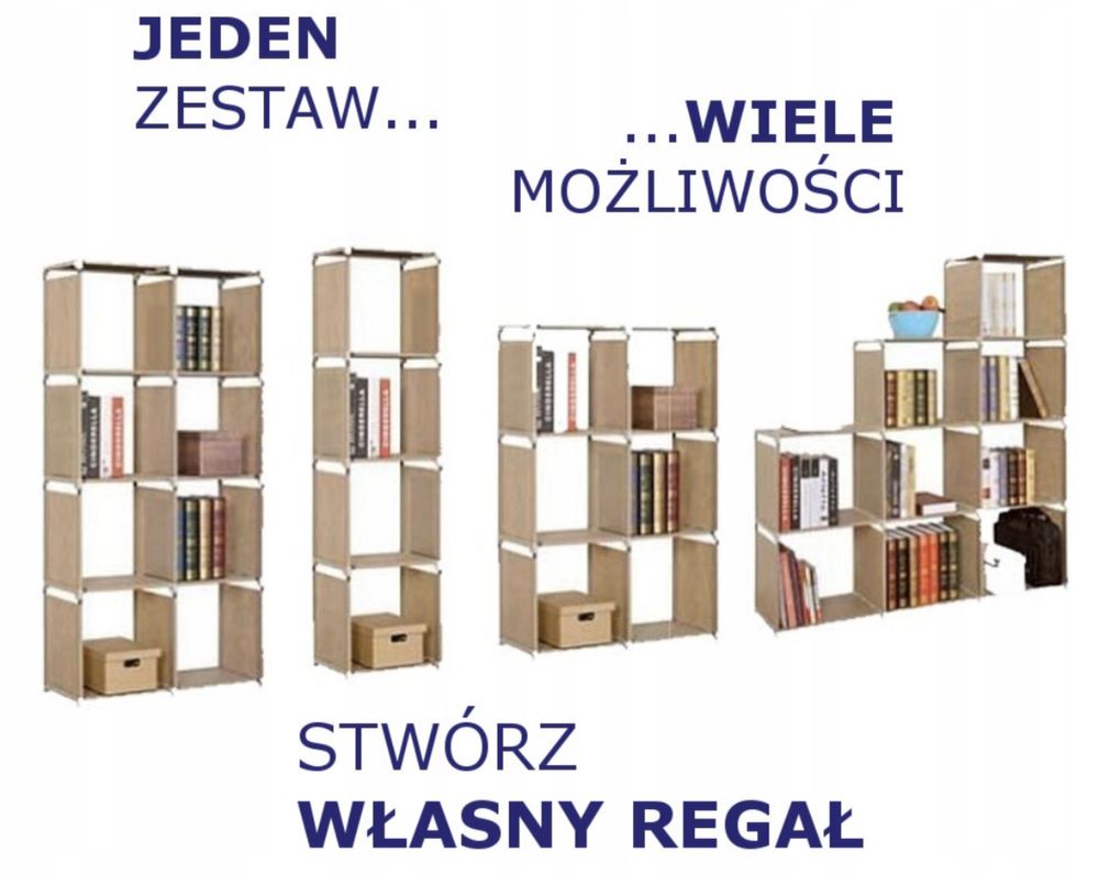 Nowe Regał Halmar meble 105 cm x 142 cm x 29 cm