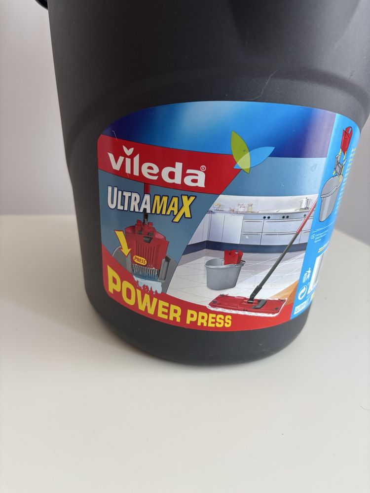Wiadro z wyciskaczem do mopa Vieleda ultramax power press nowe