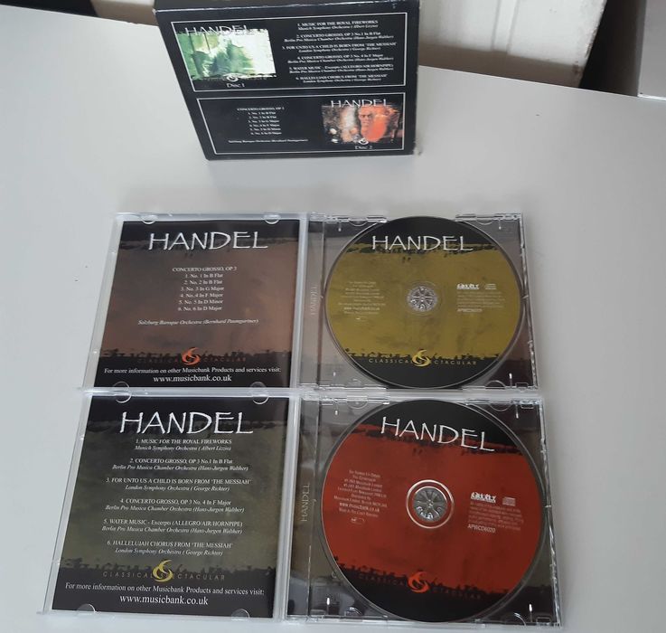 Caixa Dois CDs Originais HANDEL Classical Spectacular
