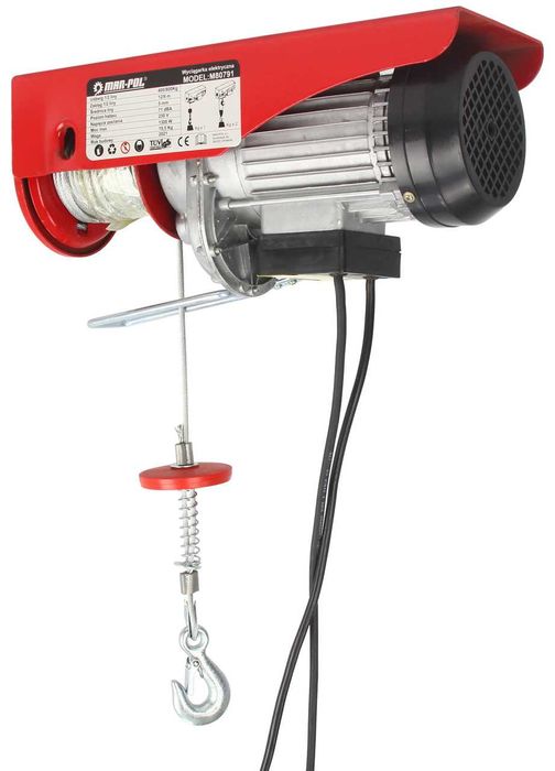 Wyciągarka wciągarka elektryczna linowa 400/800kg 1300W M80791 NOWA